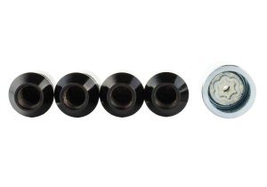 Ford Escape Security Lug Nut Kit - Ford Racing - Black PVD Security, M12 x 1.5 Thread, Set of 4 - Black - `20-`23 Ford Escape Security Lug Nut Kit - Ford Racing - Black PVD Security, M12 x 1.5 Thread, Set of 4 - Black - `20-`23